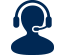 MindaClient CRM customer support and helpdesk feature icon in navy