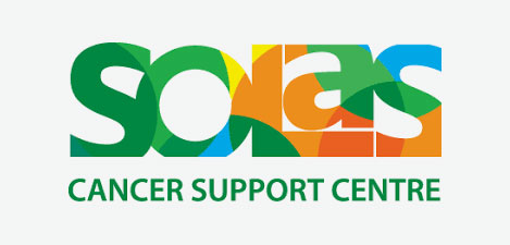 SOLAS Cancer Support Centre logo in green and orange