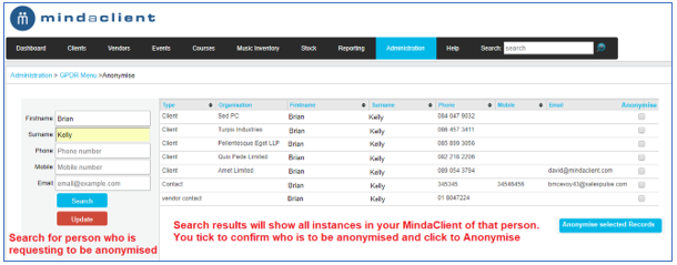 Anonymise