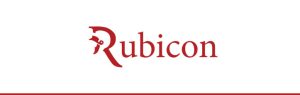 Rubicon company logo in red and white
