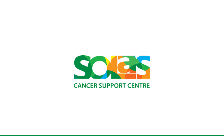 SOLAS Cancer Support Centre logo in green and orange